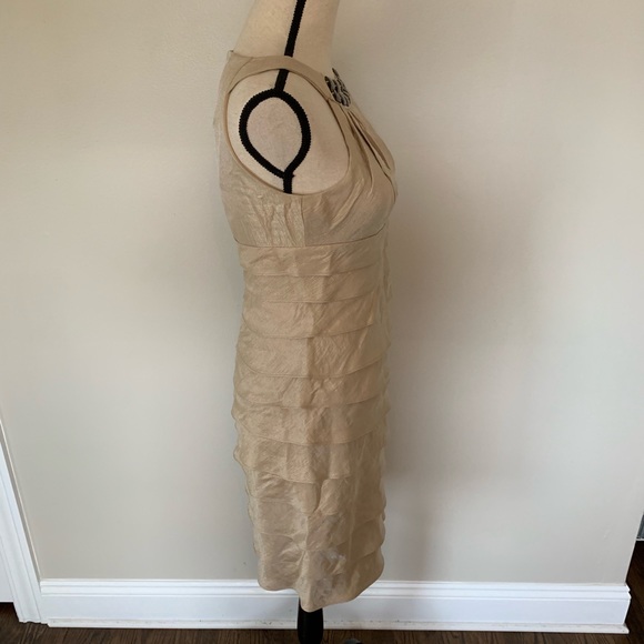 LONDON TIMES JEWELED DRESS GOLD - Picture 3 of 6